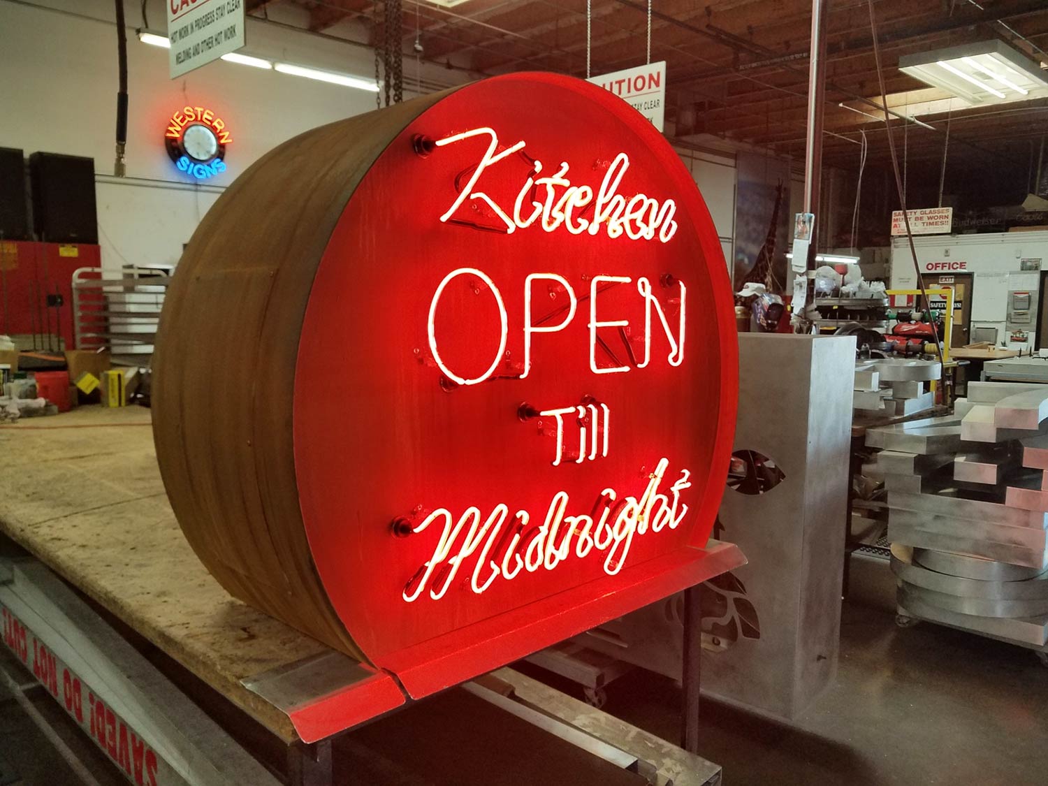 Custom Made Neon Signs, In This Kitchen We Rave Neon Sign, LED Business  Sign – AOOS Custom