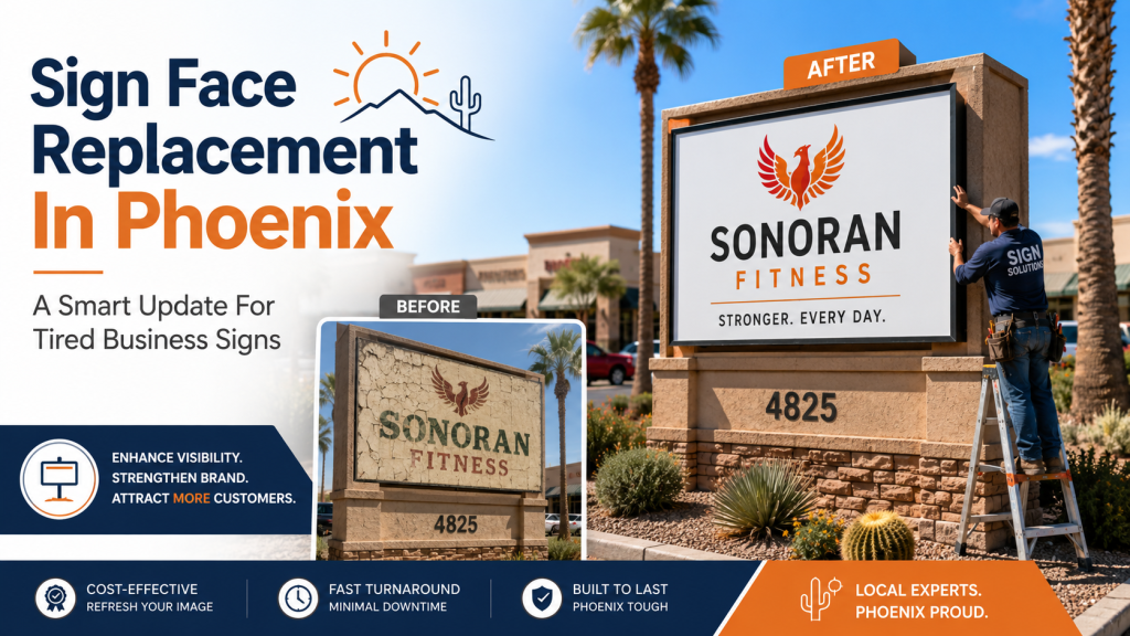 Sign Face Replacement In Phoenix: A Smart Update For Tired Business Signs
