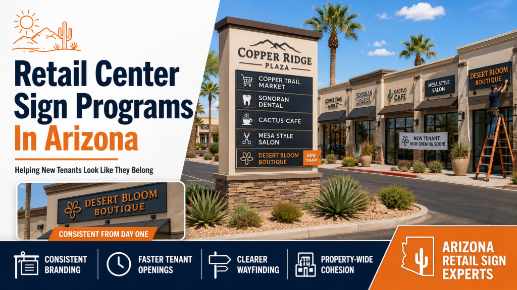 Retail Center Sign Programs In Arizona: Helping New Tenants Look Like They Belong