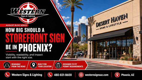 How Big Should a Storefront Sign Be in Phoenix?